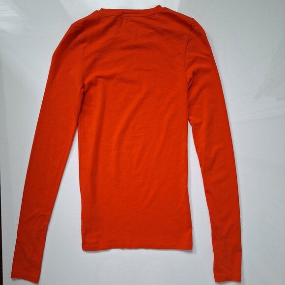 COS Orange Long Sleeve Tee - Picture 2 of 6